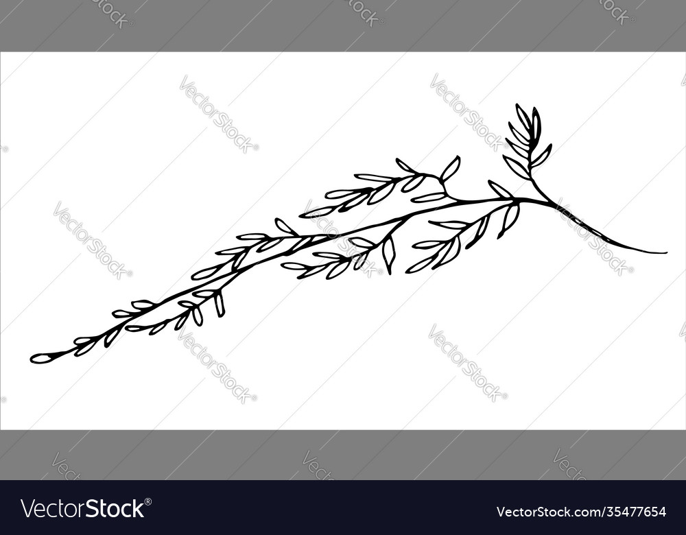 Isolated element with flower Vector Image Isolated element with flower