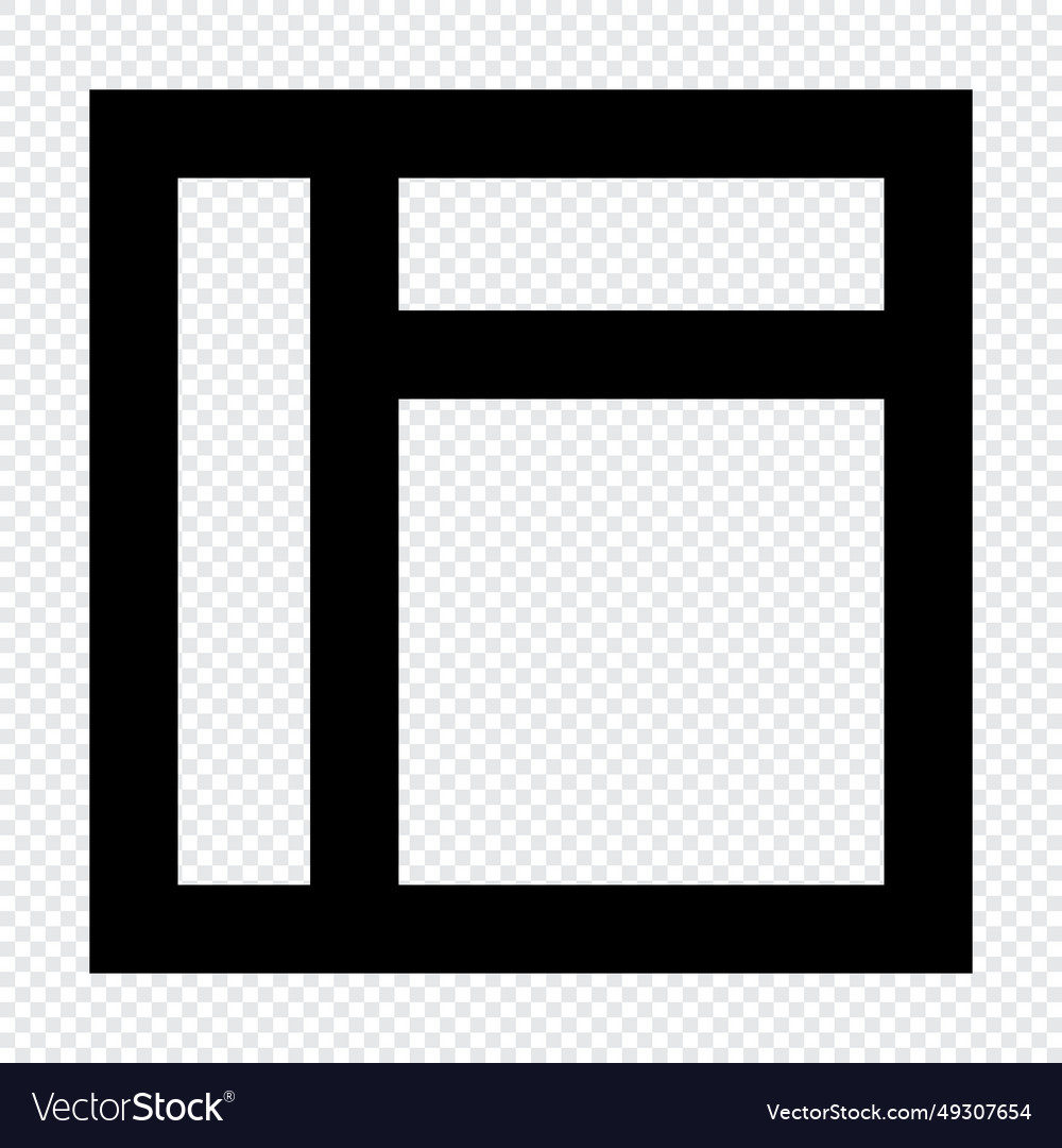 Layouting icon suitable for website ui design vector image Layouting icon suitable for website ui design