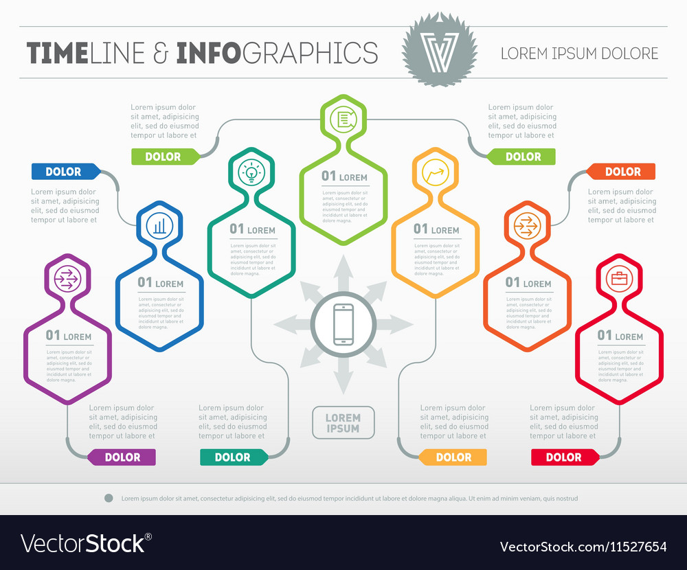 Part of the report with logo and icons set