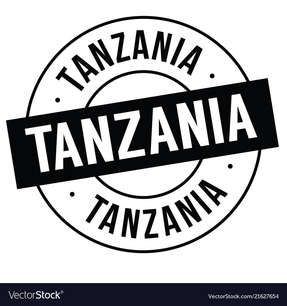 Tanzania stamp on white Royalty Free Vector Image