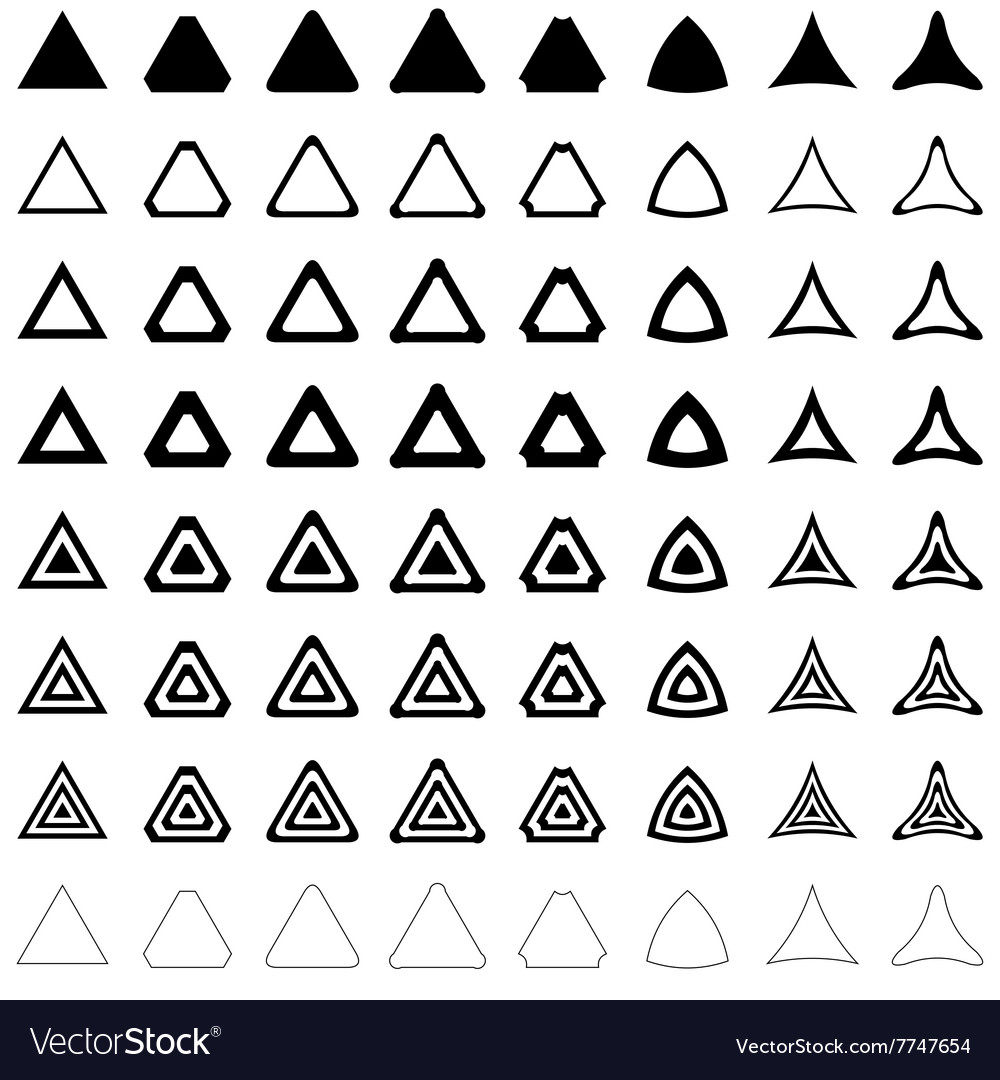Triangle Polygon Set - Diverse Shapes