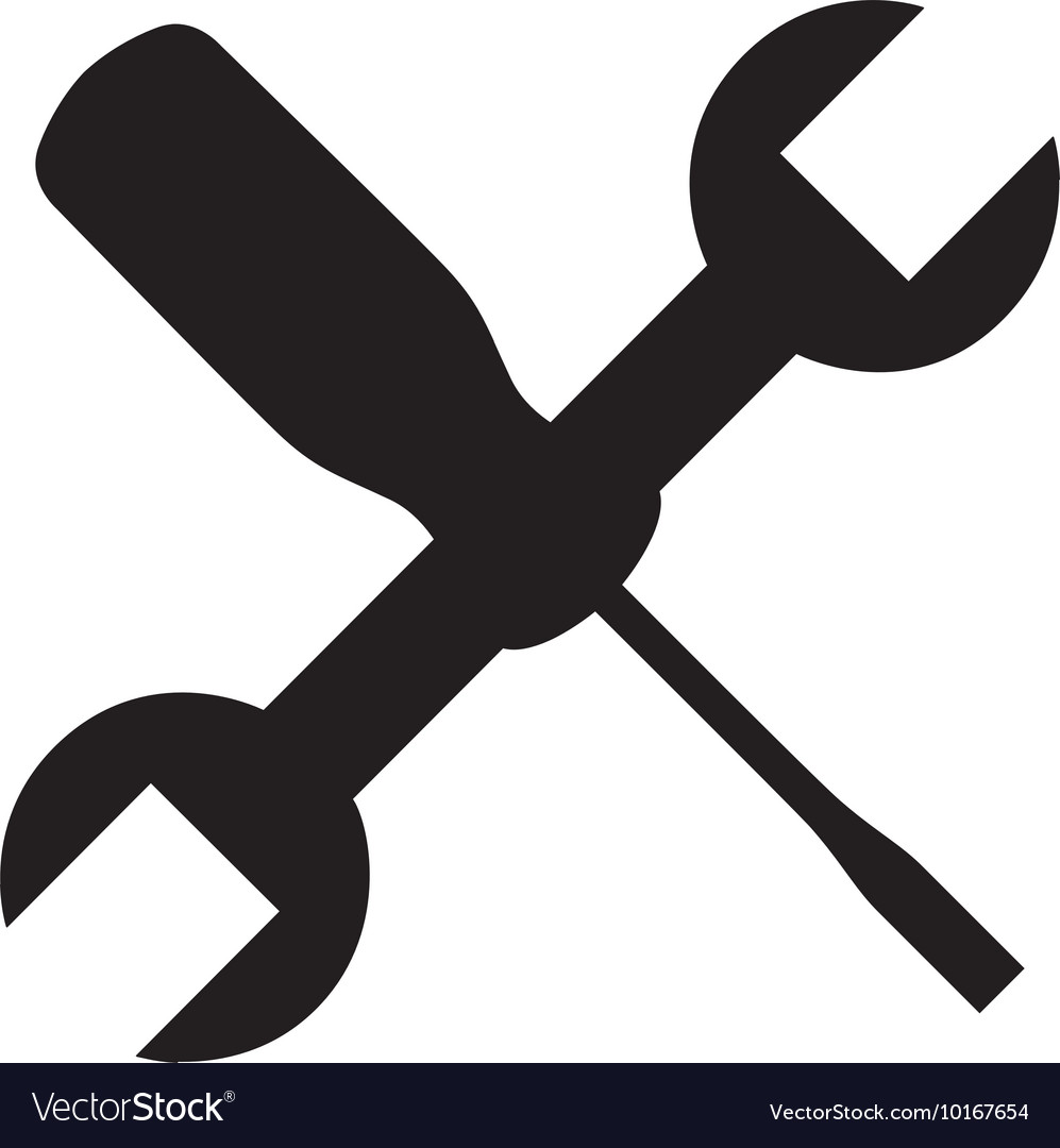 Wrench tool construction icon Royalty Free Vector Image