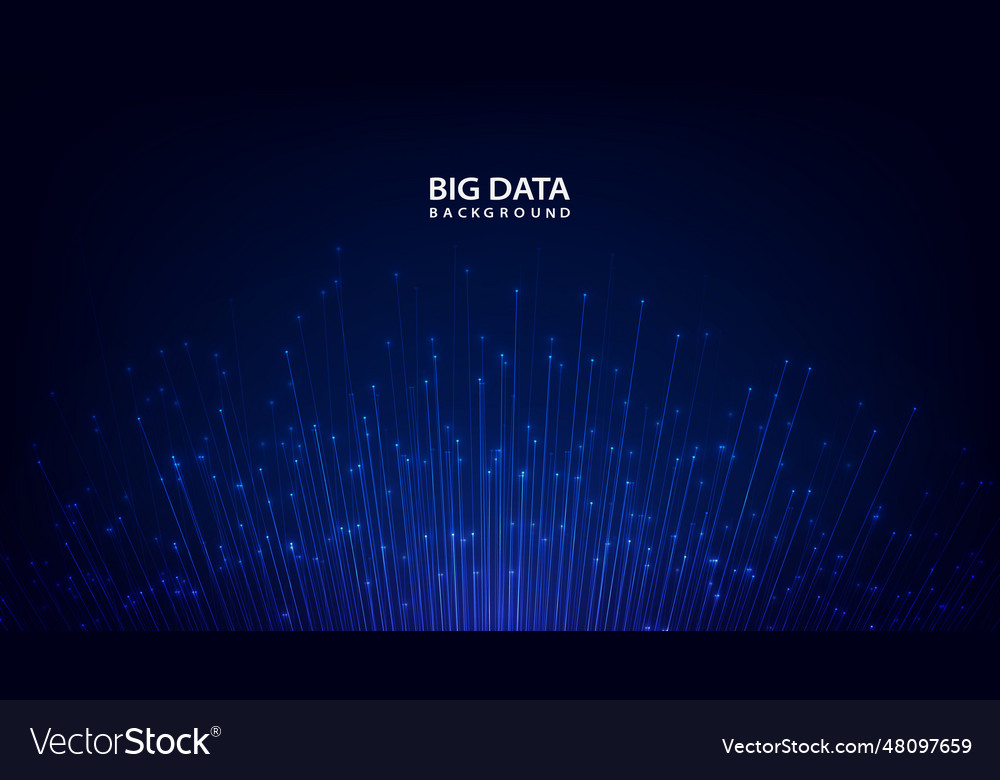 Abstract technology background with big data vector image Abstract technology background with big data