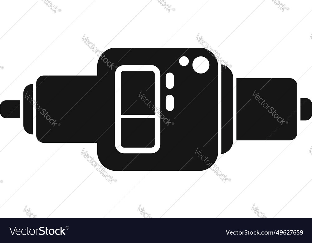 Big digital micrometer icon simple scale