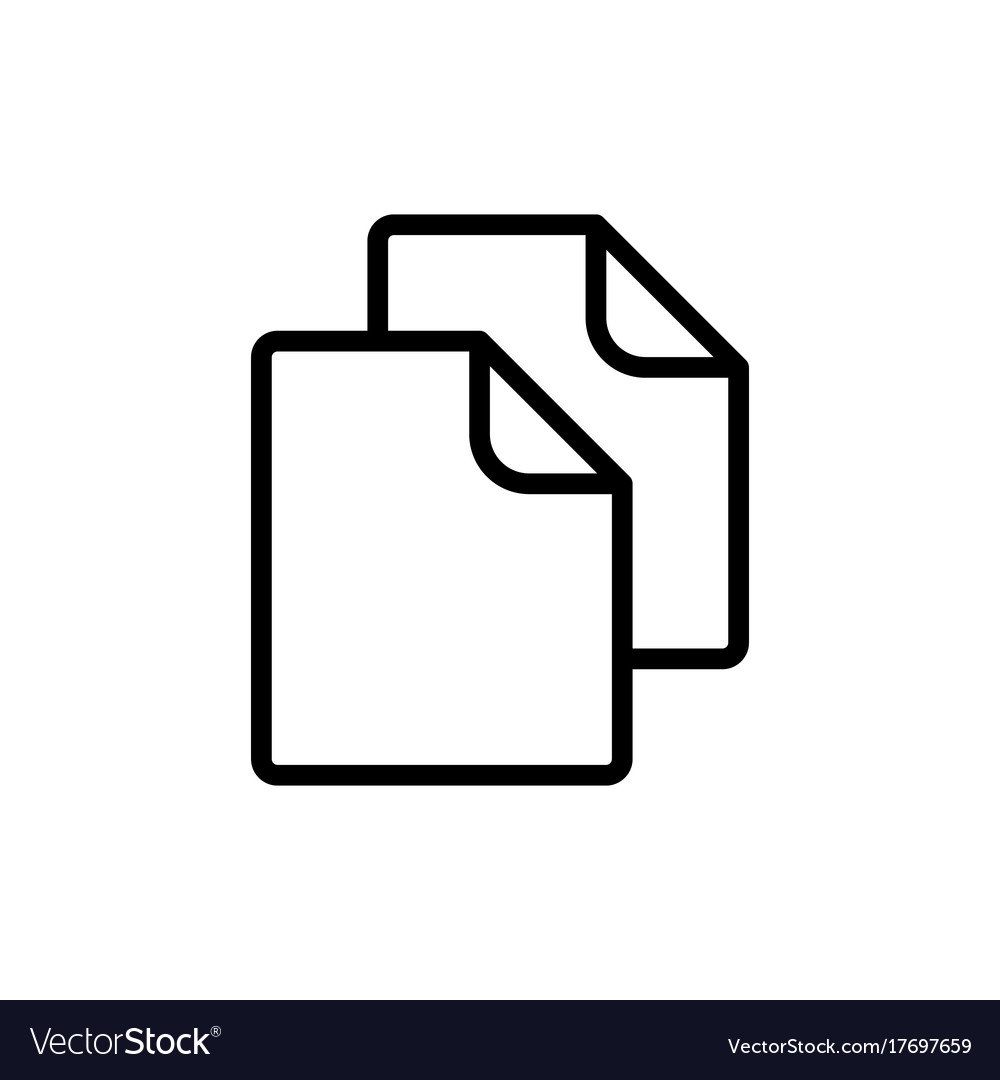 Blank Document Icon - Line Art