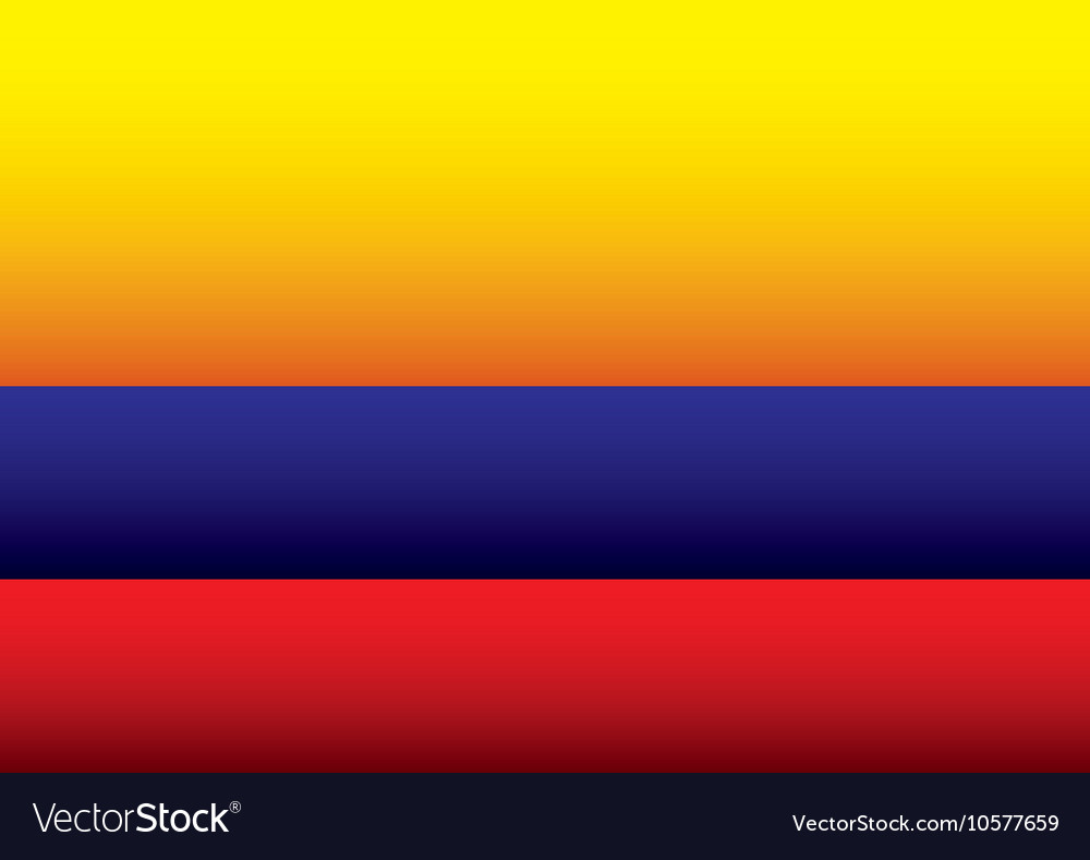 Colombian flag colorful icon