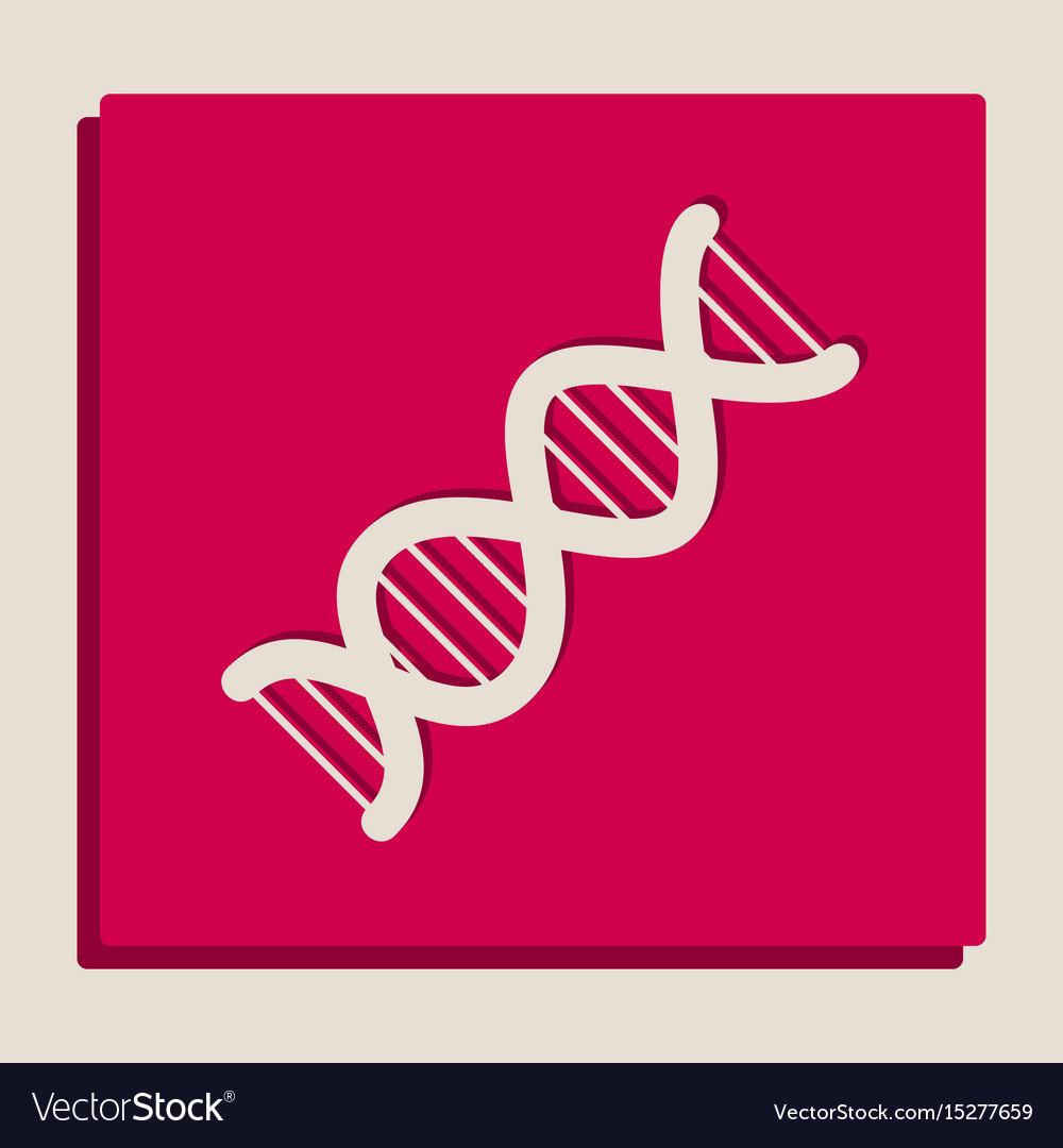 Dna sign grayscale version of popart Royalty Free Vector