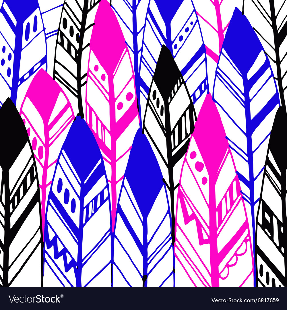 Feather background retro pattern ethnic