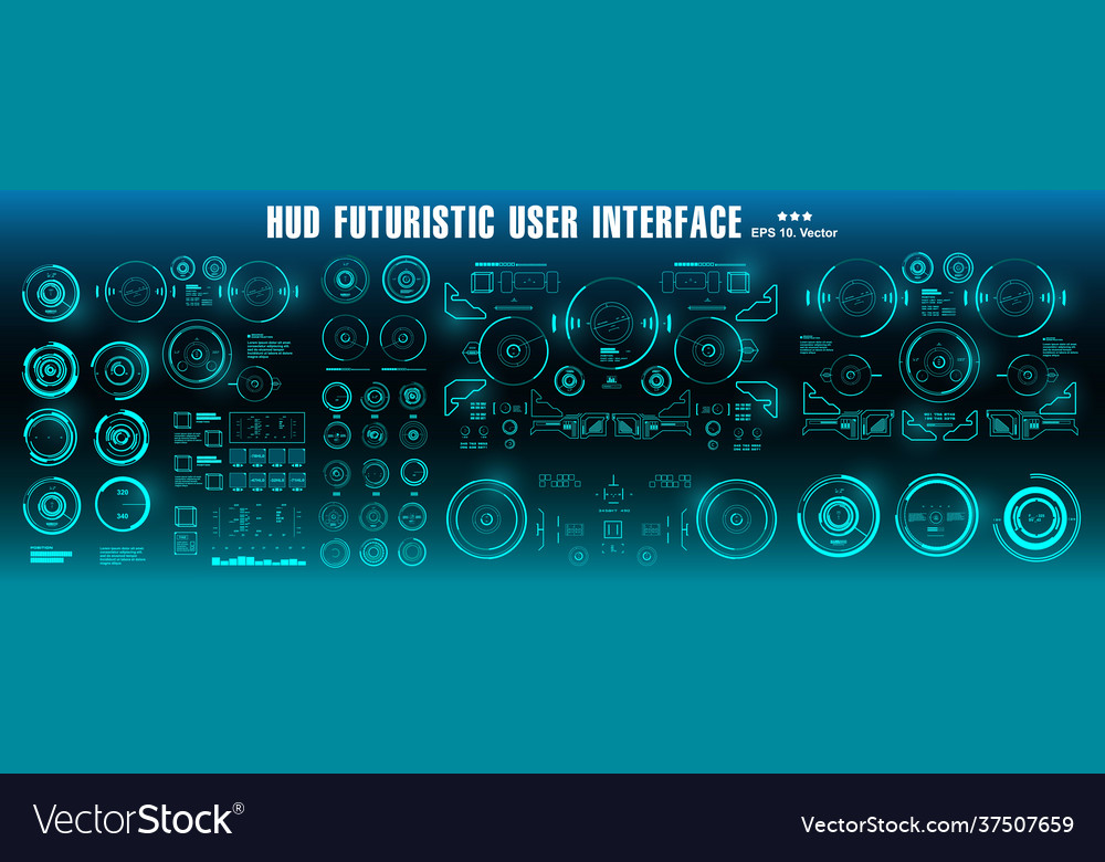 Futuristic HUD Interface - Sci-Fi Display