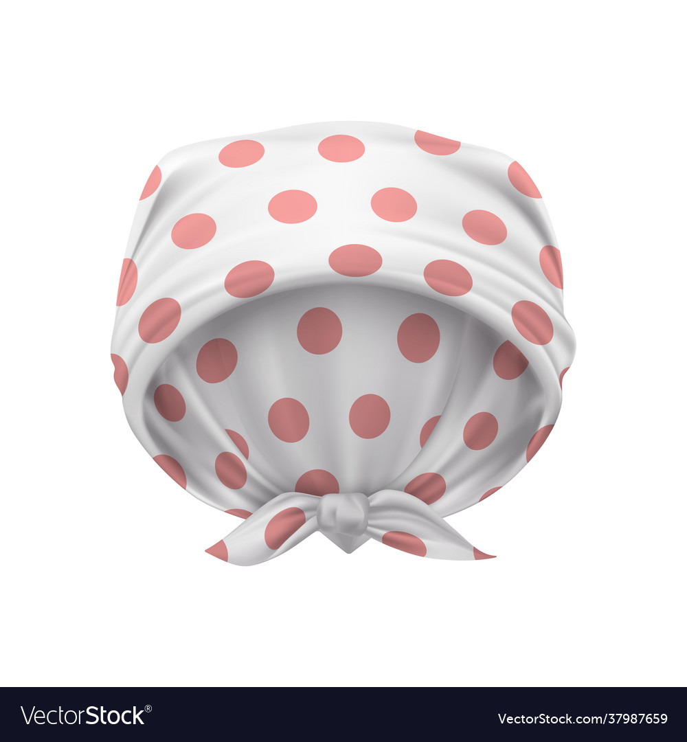 Kerchief realistic vector image Kerchief realistic
