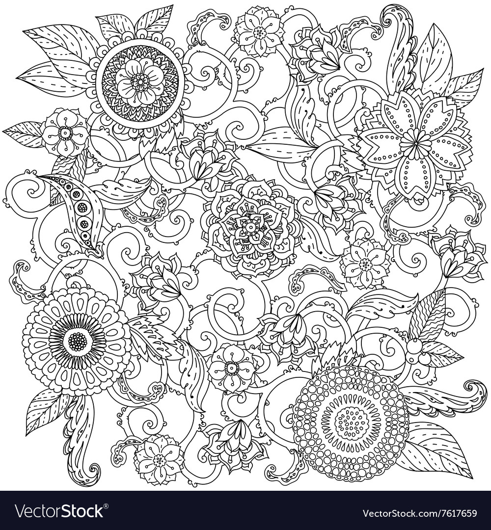 Pattern for coloring book