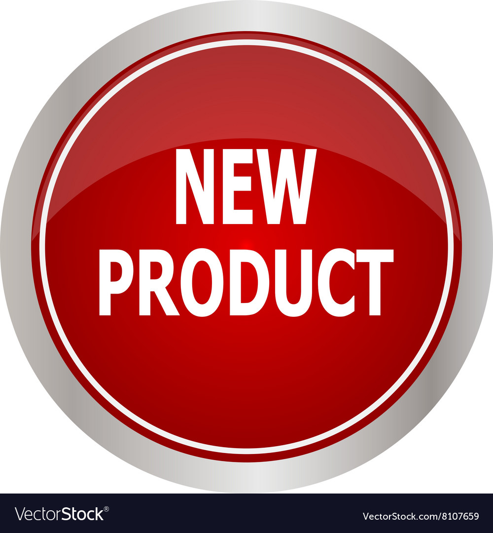 Red round new product button