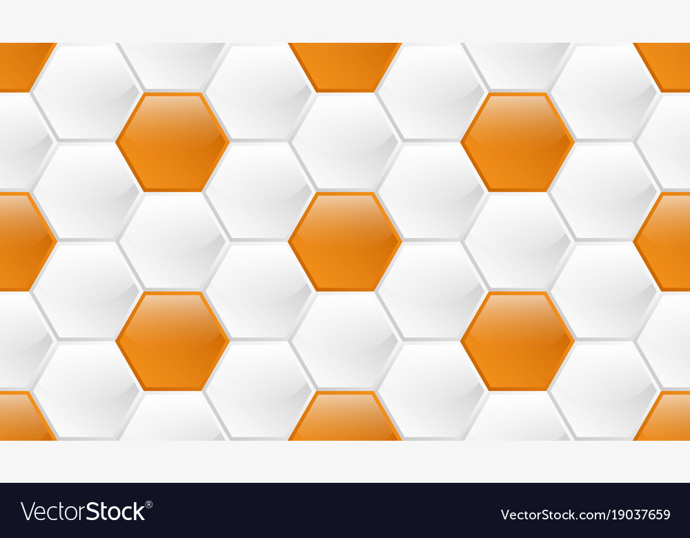 Seamless pattern of hexagons