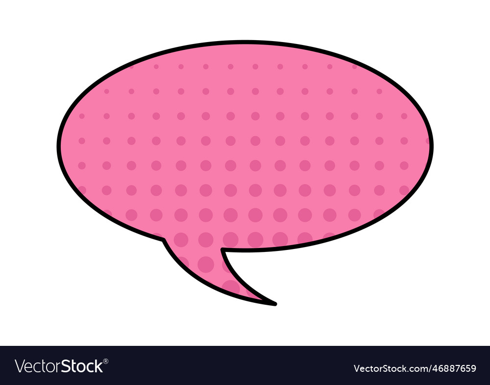 Speech bubble comic Royalty Free Vector Image - VectorStock