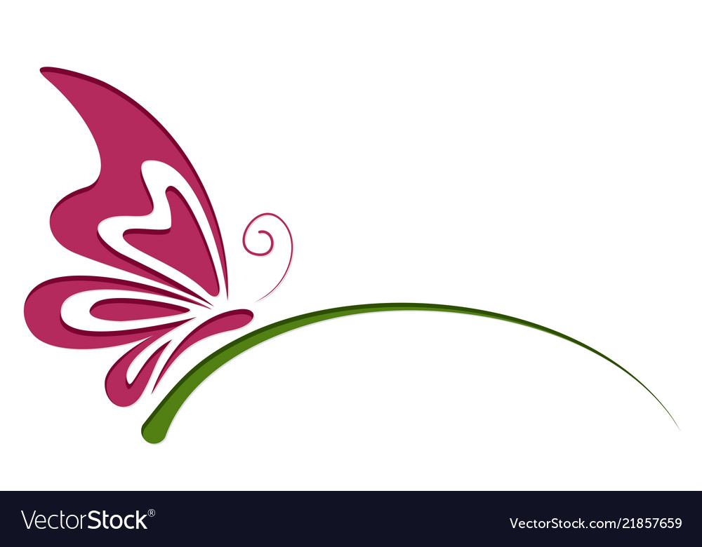 Symbol of butterfly Royalty Free Vector Image - VectorStock