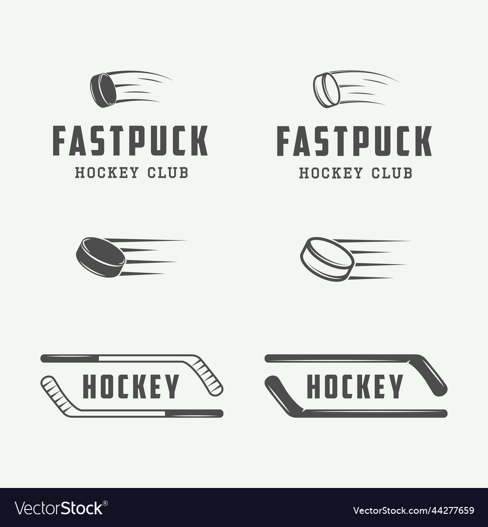Vintage Hockey Emblems & Logos