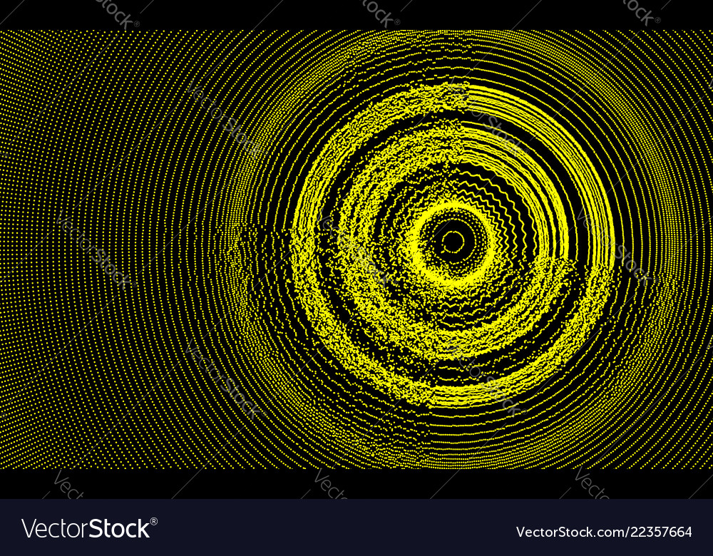 Abstract circular background with dynamic dots vector image Abstract circular background with dynamic dots