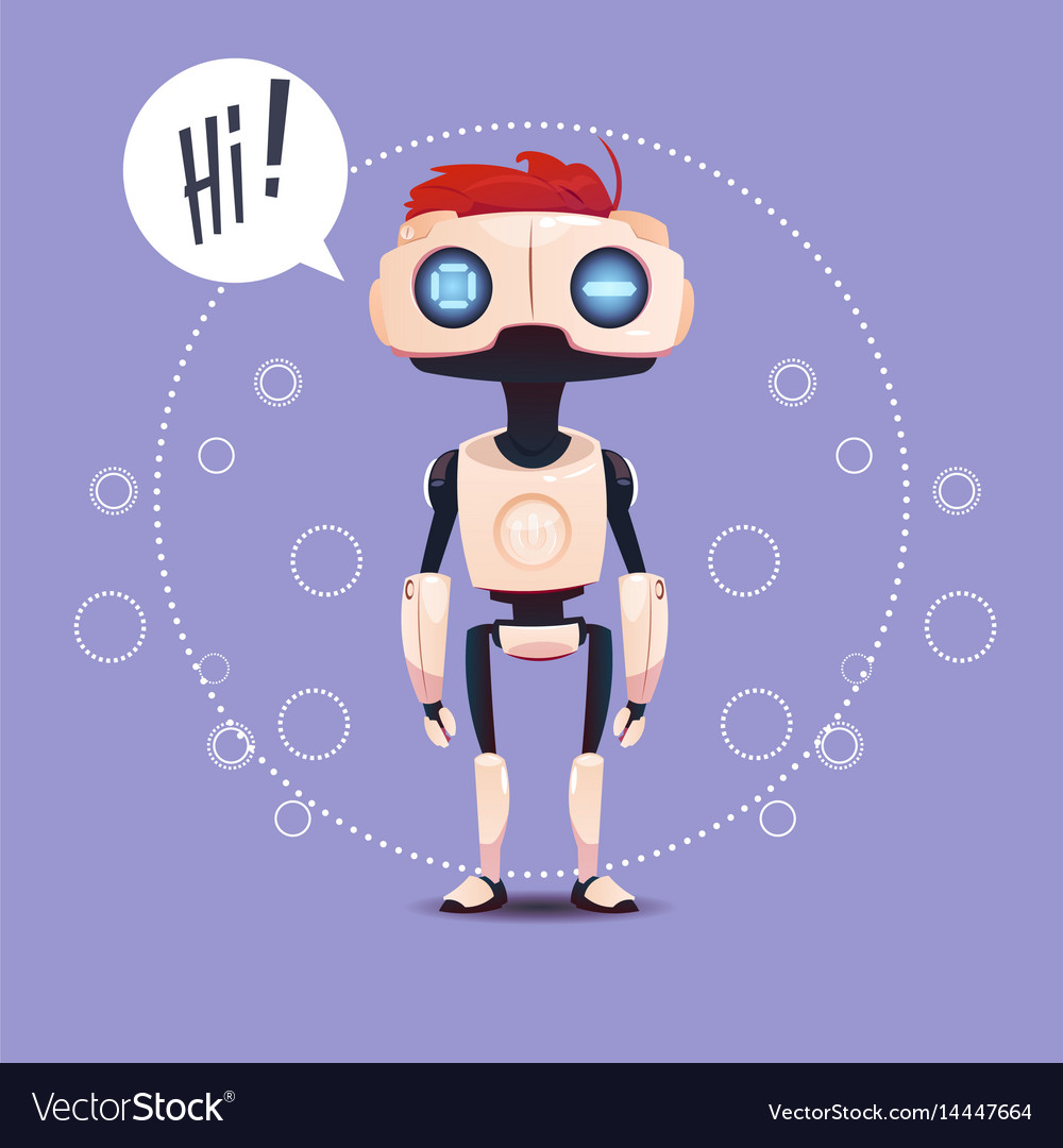 Chat bot robot virtual assistance element