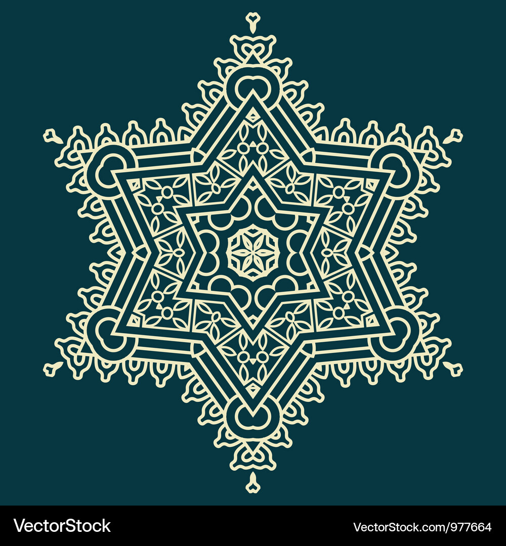 Design snowflake Royalty Free Vector Image - VectorStock