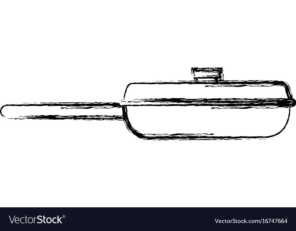 Frying pan for cooking handle round object