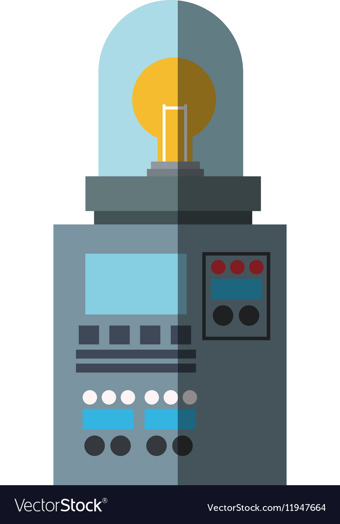 Isolated robot with light bulb design