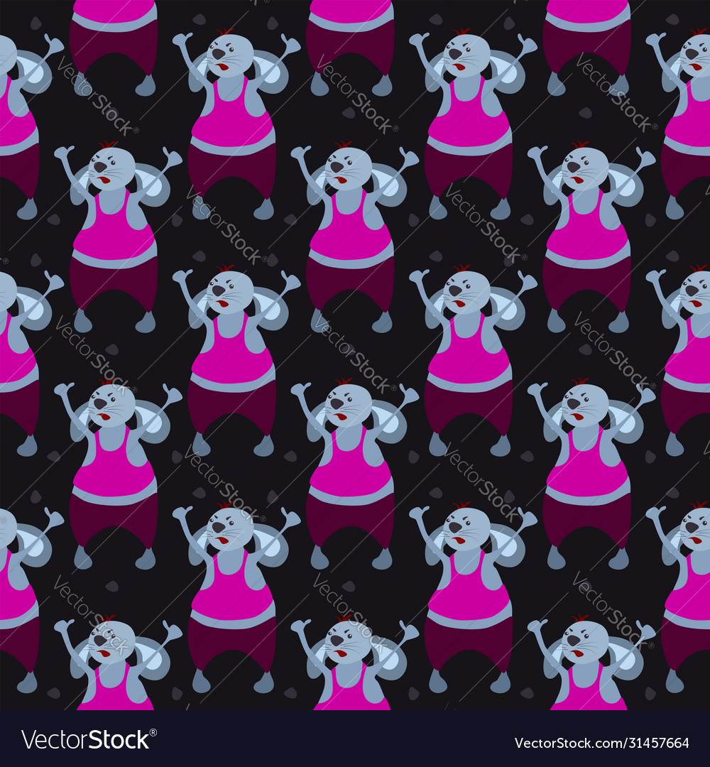 Mice pattern on white background