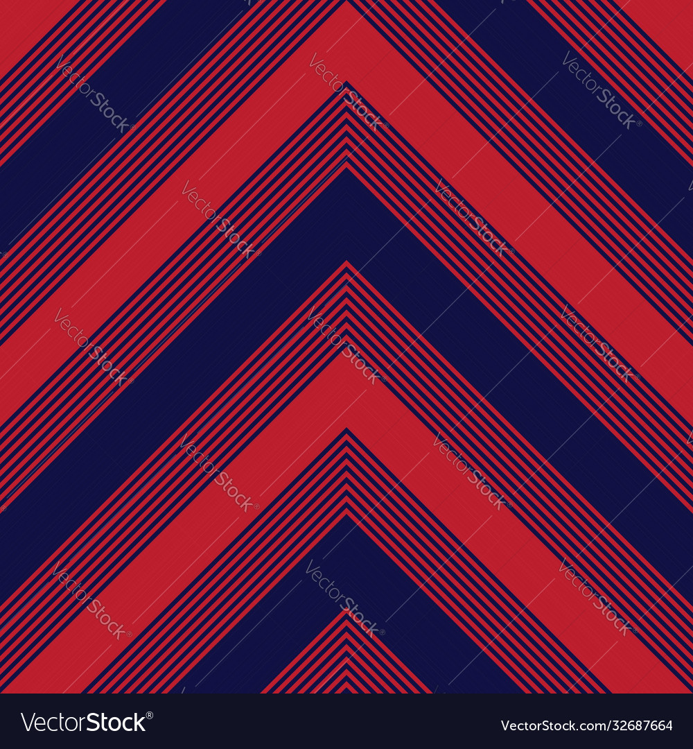 Red and blue chevron diagonal stripes seamless Vector Image