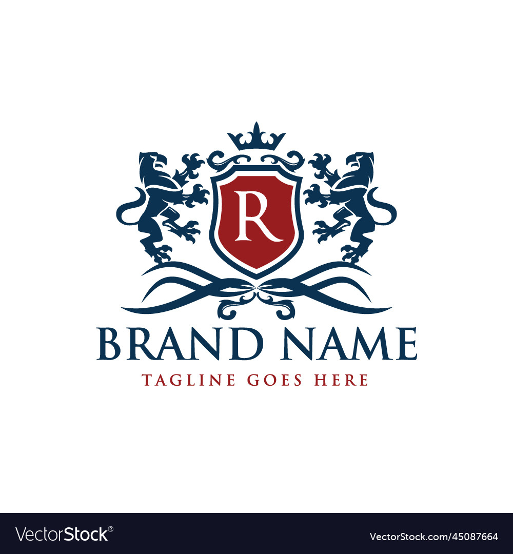 Royal griffin logo vector image Royal griffin logo