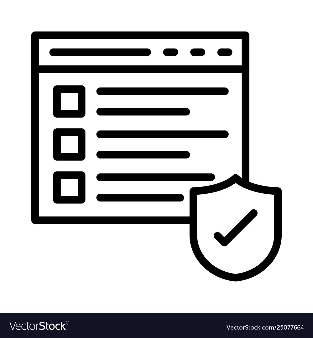 Secure web page vector image Secure web page
