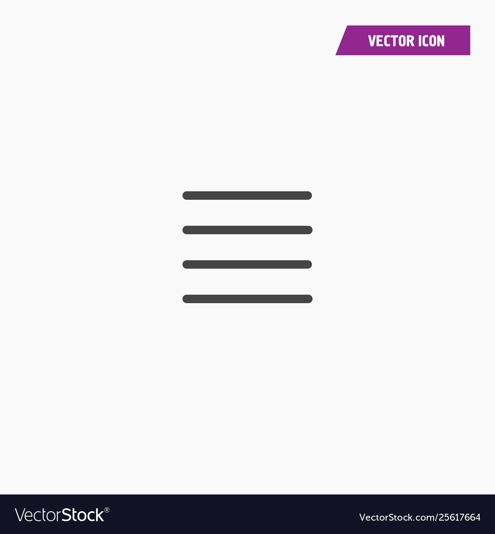 Text alignment with justify line art icon