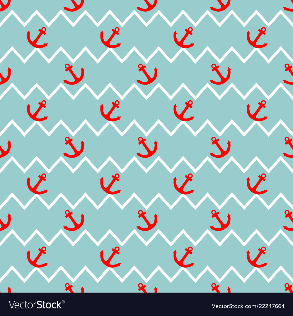 Zig Zag Sailor Stripe Pattern