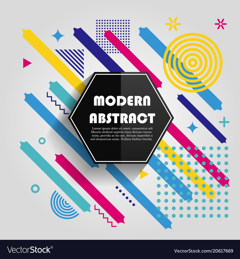 Abstract colorful geometric pattern design
