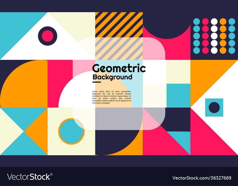 Abstract geometric background pattern Vector Image Abstract geometric background pattern