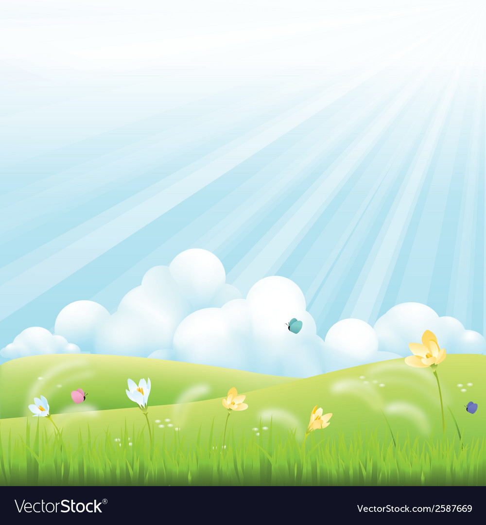 Abstract spring background with some special
