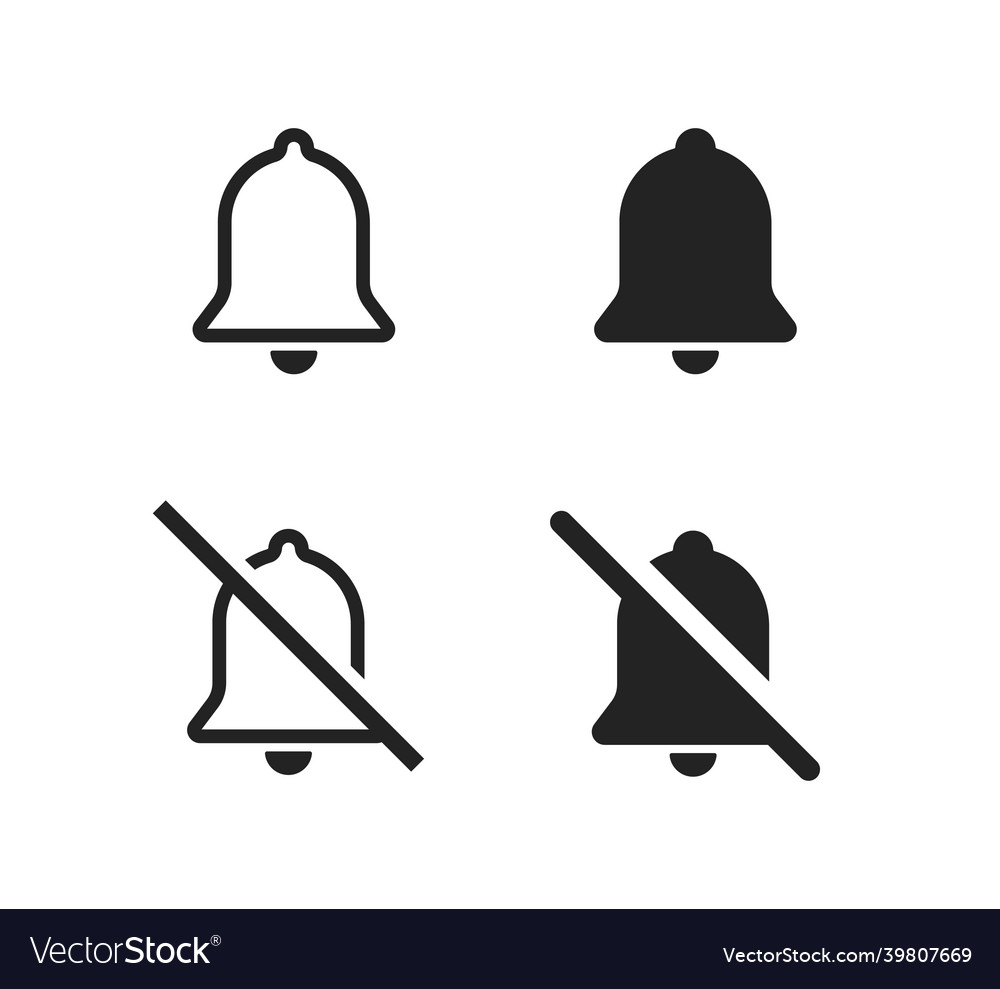 Bell web icon set Benachrichtigung Symbol Benachrichtigung