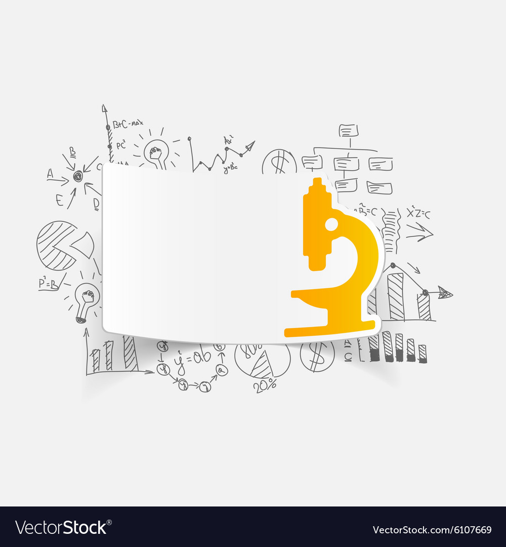 Drawing business formulas microscope