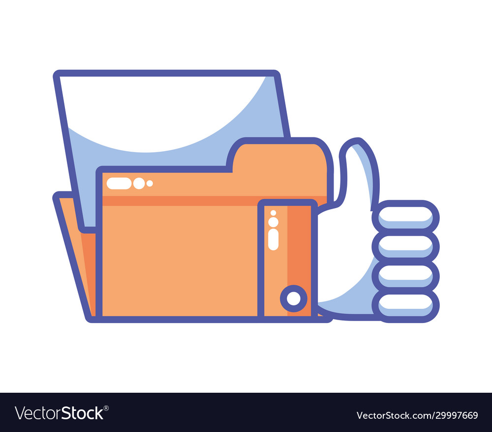 Folder with file sheet in white background