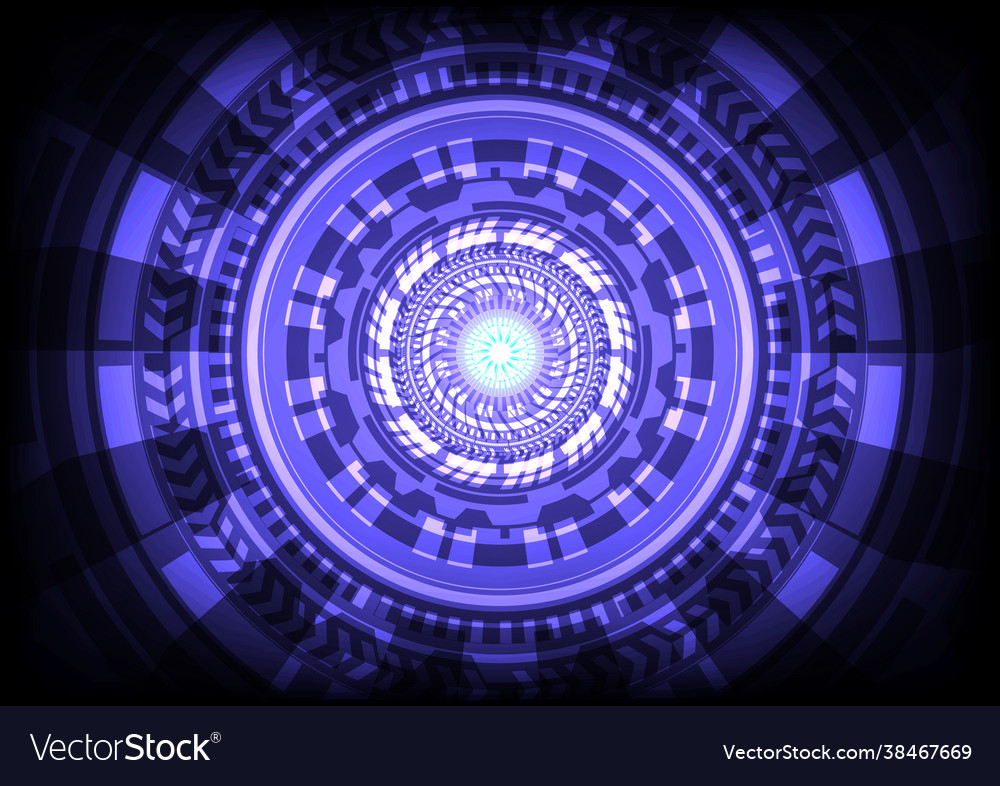 Head-up display interface futuristic sci-fi vector image Head-up display interface futuristic sci-fi