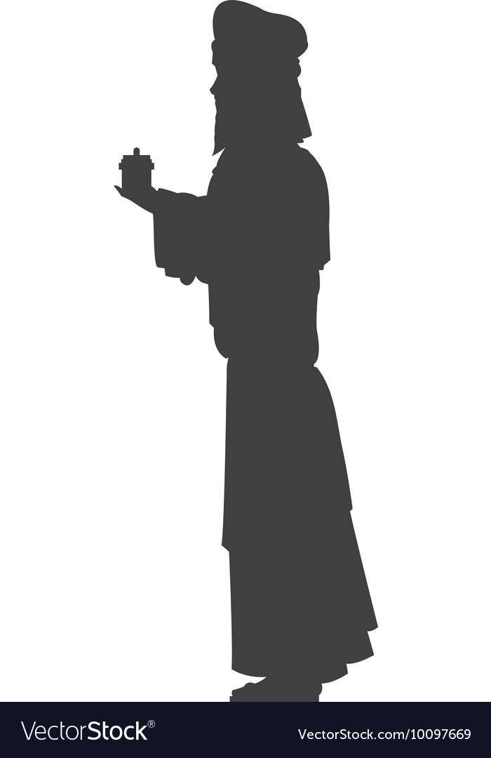 Magi silhouette icon Royalty Free Vector Image