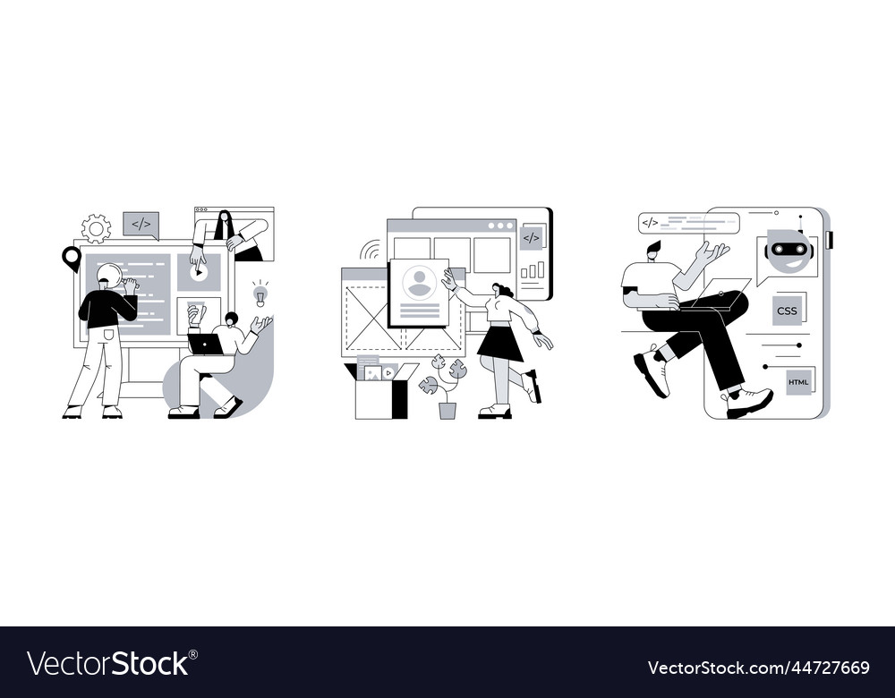 Professional programming abstract concept vector image Professional programming abstract concept