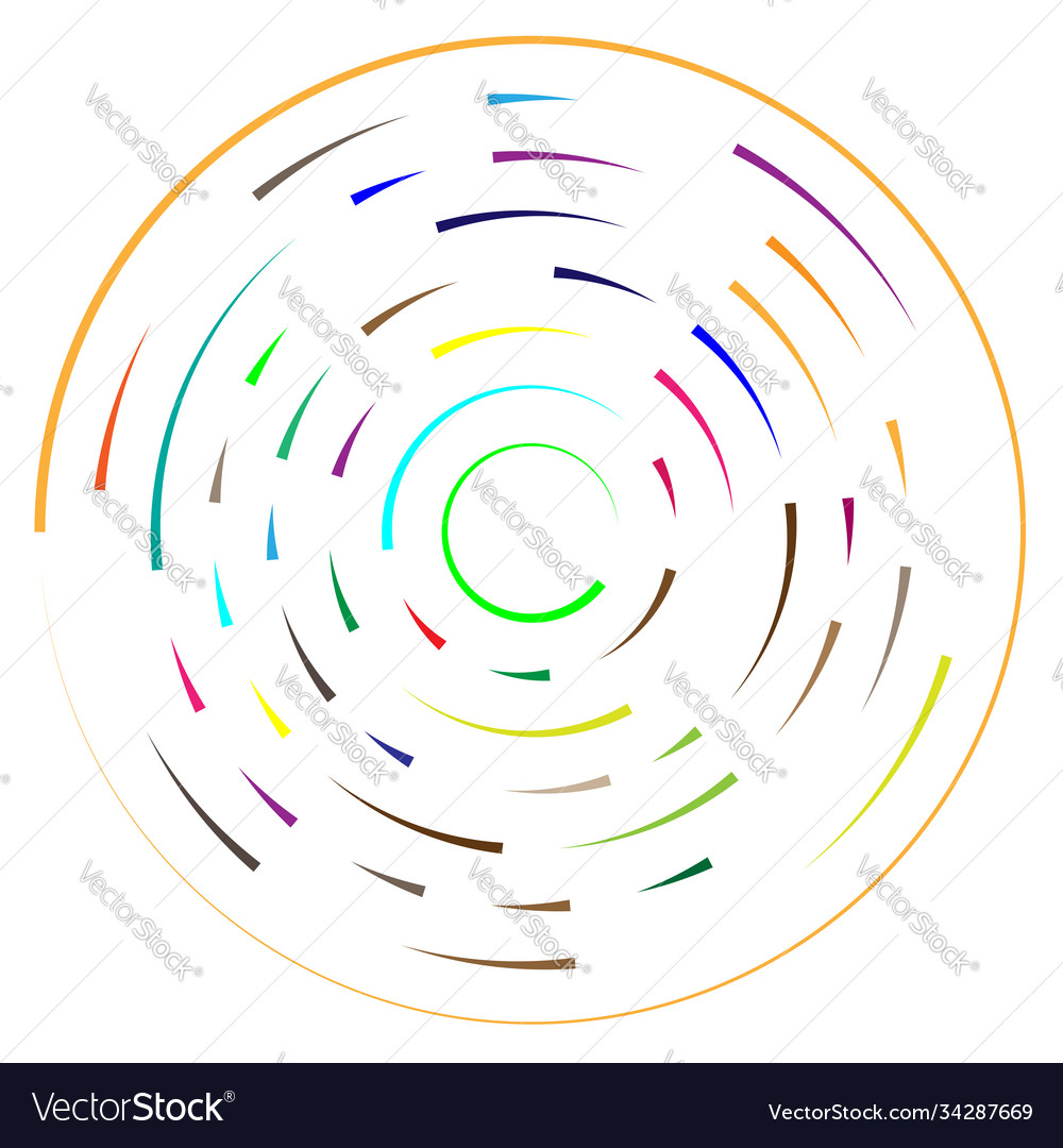 Radial radiating lines abstract burst element vector image Radial radiating lines abstract burst element