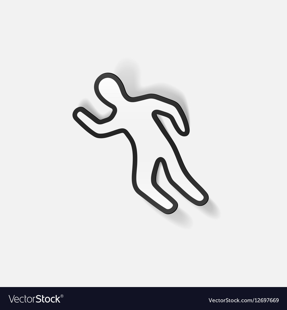 Realistic design element scene of the crime