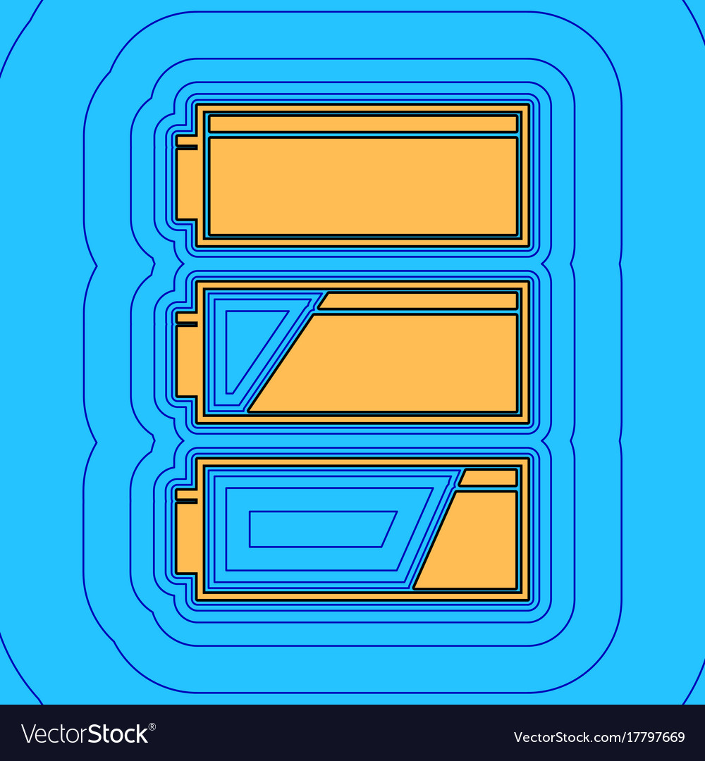 Set of battery charge level indicators