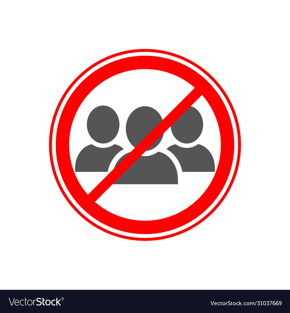 social-distancing-avoid-crowds-icon-no-crowd-sign-vector-image