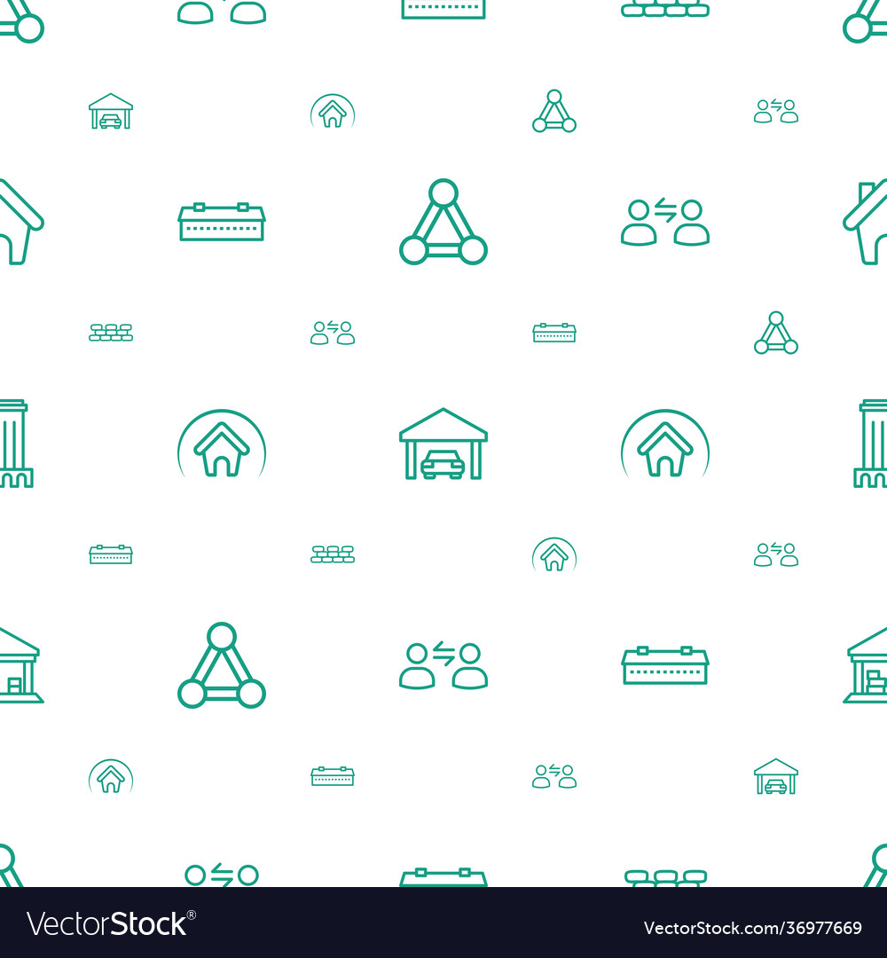 Structure icons pattern seamless white background