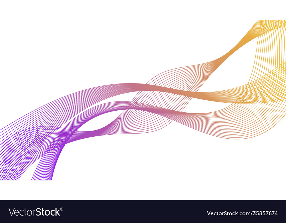 Abstract backdrop with colorful wave gradient line vector image Abstract backdrop with colorful wave gradient line