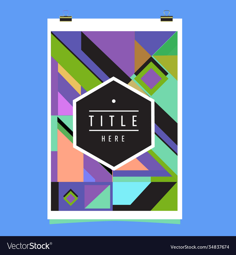 Abstract colorful geometric pattern background Vector Image Abstract colorful geometric pattern background