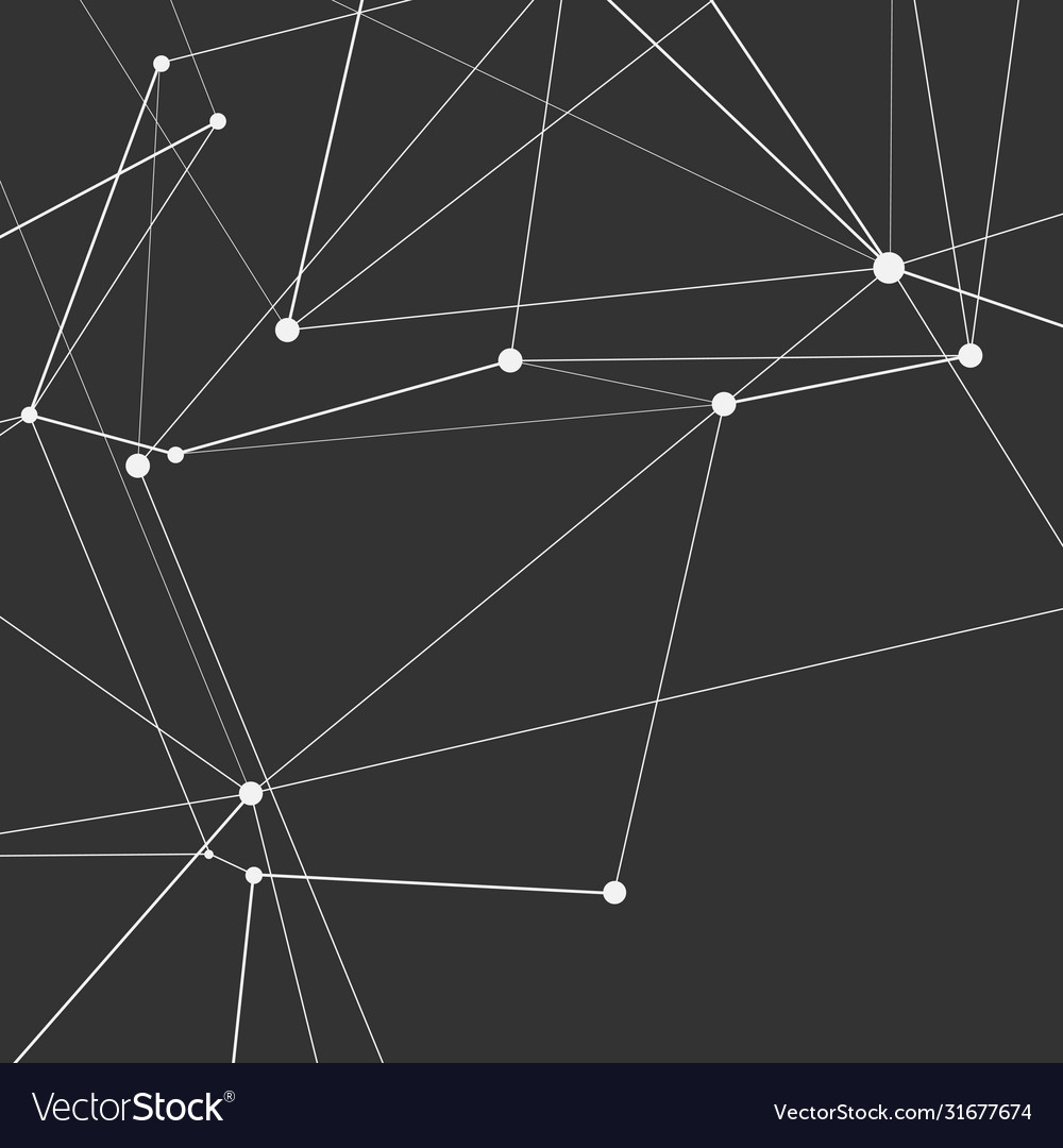 Abstract polygonal pannern with connecting dots vector image Abstract polygonal pannern with connecting dots
