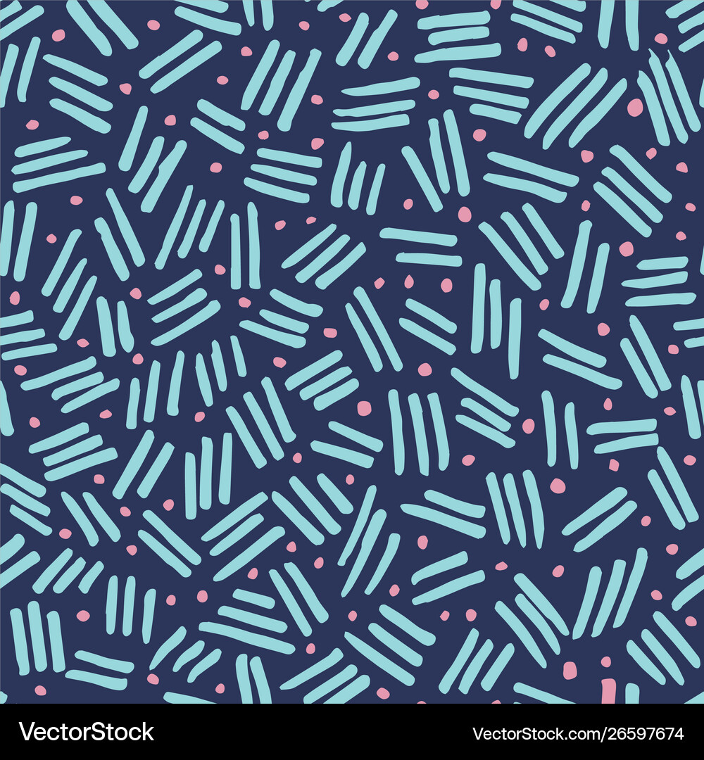 Abstract seamless pattern brush strokes Royalty Free Vector