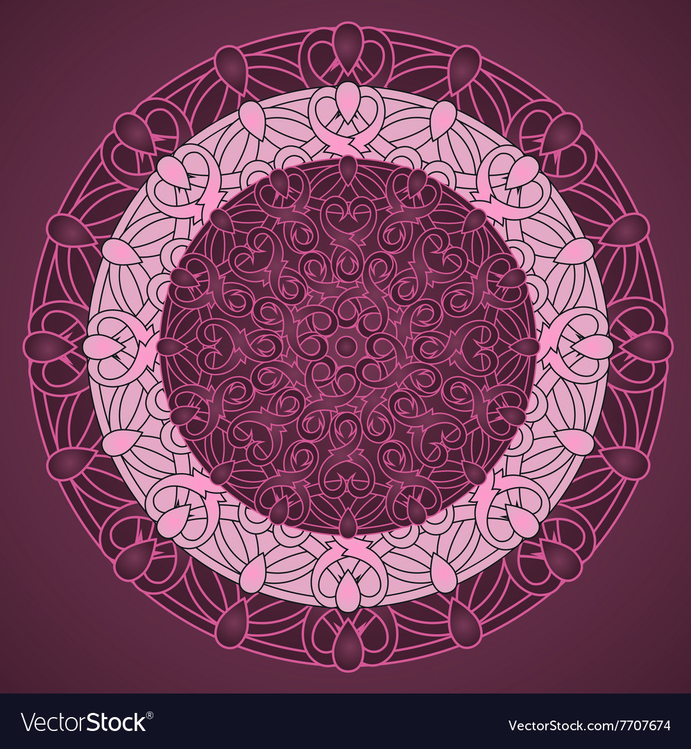Decorative design element with a circular